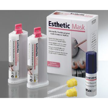 Esthetic Mask - мягкая десневая маска на основе А-силикона в Automix2-картриджах, 2х50 мл - фото 0