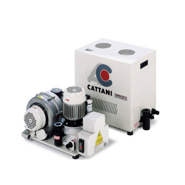Аспиратор стоматологический Cattani Turbo-Jet 2, стационарный насос, с кожухом - фото 0