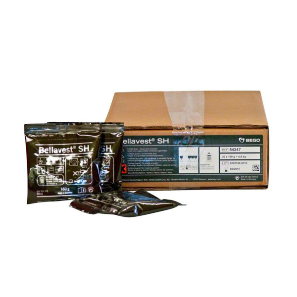 Bellavest SH - паковочный материал для сверхточного литья коронок и мостовидных протезов, 30х160 г