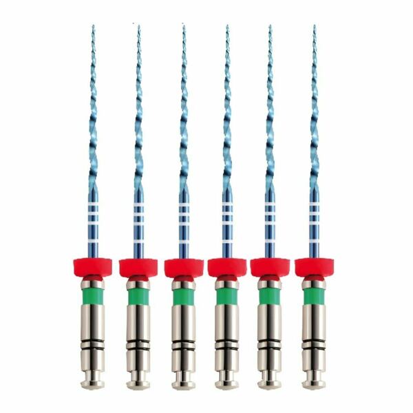 Файлы машинные Eurofile UltraFiles Blue Heat Activation, для искривленных каналов, 25 мм, №35/.04, никель-титан, 6 шт - фото 0