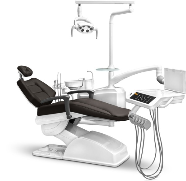 Стоматологическая установка AY-A 3600, нижняя подача, премиум обивка, серый мох - фото 0