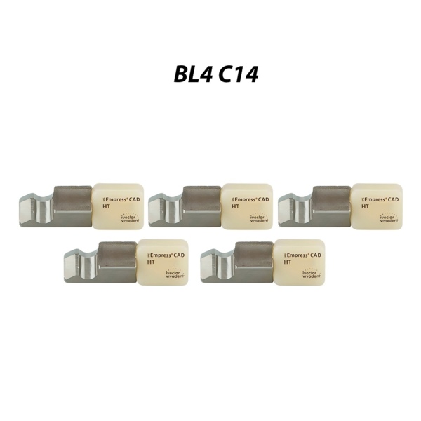 IPS Empress CAD PlanMill LT - блоки из лейцитной керамики, цвет BL4, C14, 5 шт - фото 0