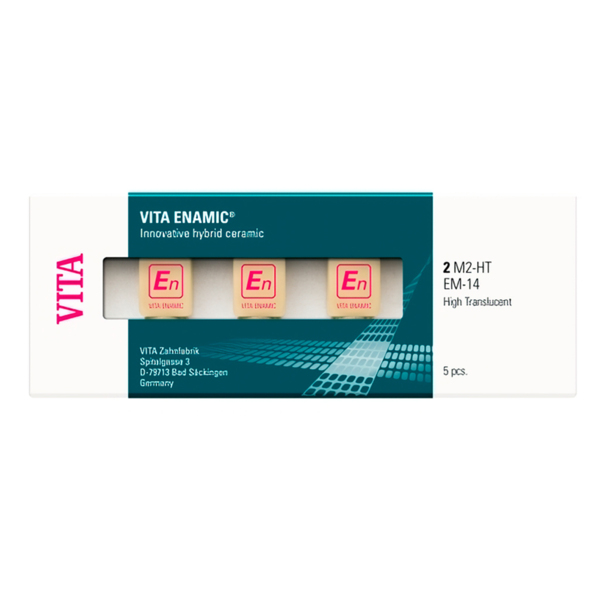 VITA ENAMIC for inLab - блоки из гибридной керамики, прозрачные, цвет 1M2-T, размер EM14, 5 шт - фото 1