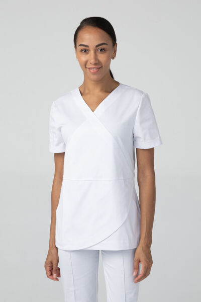 Туника женская Dr. Nice, короткий рукав, белый, 44 - фото 0