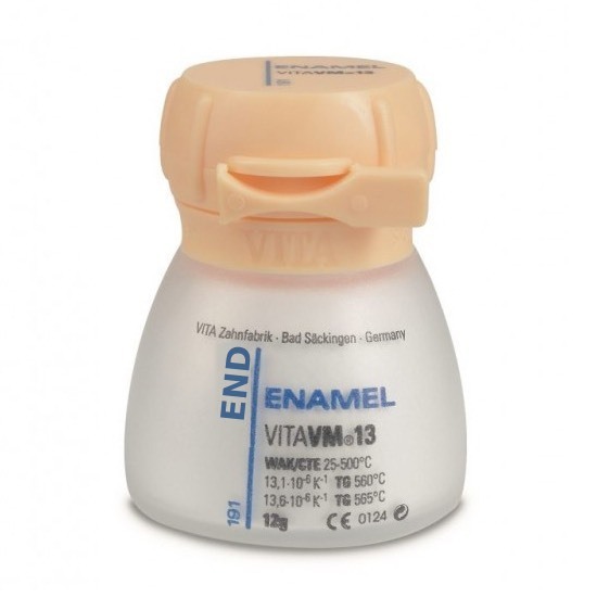 VITA VM 13 ENAMEL - порошок для облицовки металлических каркасов, цвет END, 12 г - фото 0