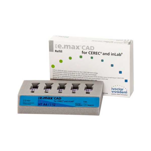 IPS e.max CAD CEREC/inLab HT - блоки из стеклокерамики, цвет A4 I12, 5 шт - фото 1
