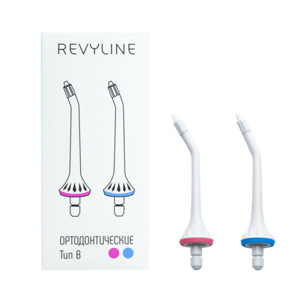 Насадка для ирригатора Revyline RL 200, тип В, ортодонтическая, для моделей  RL 200/200xl/210, 2 шт - фото 1