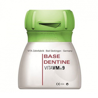 VITA VM 9 BASE DENTINE - мелкодисперсная керамика из полевого шпата для облицовки диоксида циркония и VITABLOCS (цвет 3M3), 12 г - фото 0