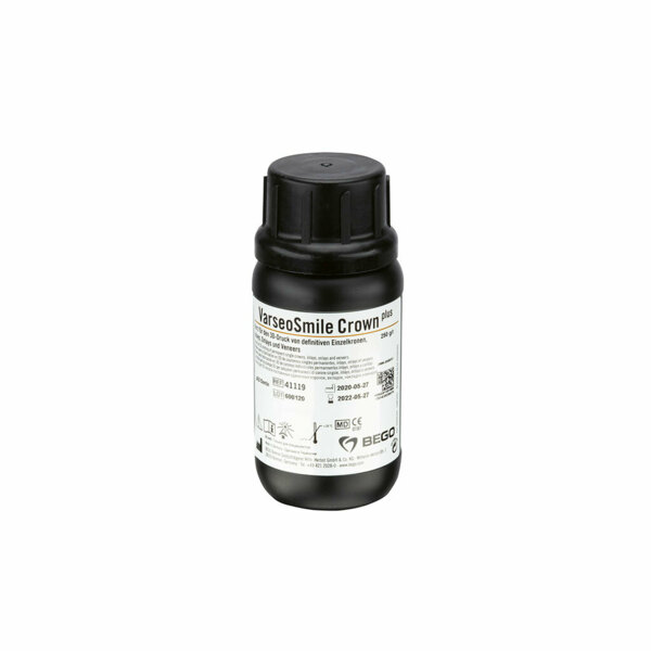 Фотополимерная смола Bego VarseoSmile Crown plus, для 3D-печати постоянных коронок, цвет А3, 0.25 кг - фото 0