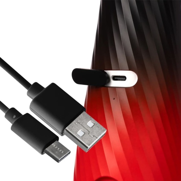 Ирригатор портативный Revyline RL 640 Special Color Edition Fire Horse, 4 режима, 3 насадки, красно-черный - фото 5