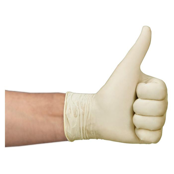 Медицинские одноразовые латексные перчатки, белые, размер M, 100 шт - фото 1