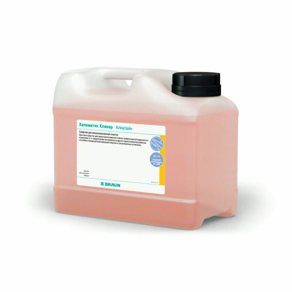 Дезинфицирующий концентрат B.Braun Хелиматик клинер алкалайн, для медицинских изделий, канистра, 5 л - фото 1