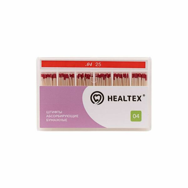 Штифты бумажные Healtex, абсорбирующие, без маркировки длины, №25/.04, 100 шт - фото 0