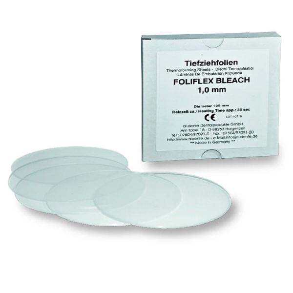 Foliflex - отбеливающая термоформовочная фольга, прозрачная, 1,0 мм, 100 шт - фото 0