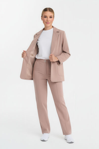 Брюки женские Тезис TZ325, латте, 46 - фото 4