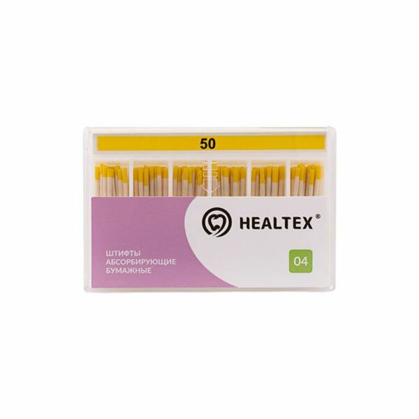 Штифты бумажные Healtex, абсорбирующие, без маркировки длины, №50/.04, 100 шт - фото 0