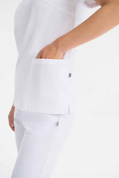 Туника медицинская женская Тезис TZ338 Unica, белый, 46 - фото 3