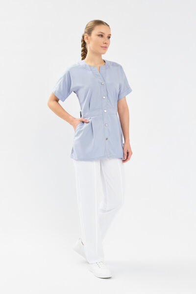 Рубашка женская Тезис TZ462, серый, 52 - фото 2