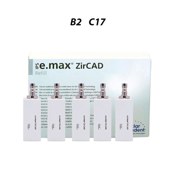 IPS e.max ZirCAD PlanMill LT - блоки из оксида циркония, цвет B2, C17, 5 шт - фото 0