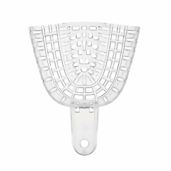 Ложка оттискная Coltene President Impression Tray, полная, перфорированная, верхняя челюсть, размер 1 (большой), пластик, прозрачный, 1 шт - фото 0