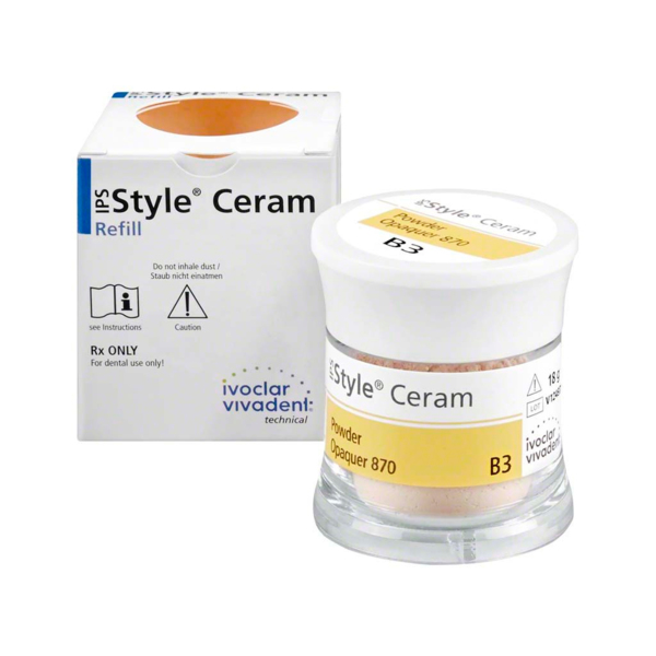 IPS Style Ceram Powder Opaquer 870 - опакер порошкообразный, цвет B3, 18 г - фото 0