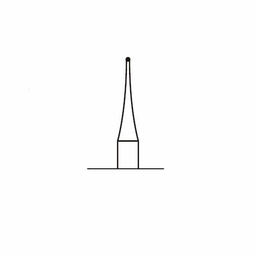 Бор твердосплавный CB 1, шаровидный, D=0.6 мм, RA, синий - фото 1