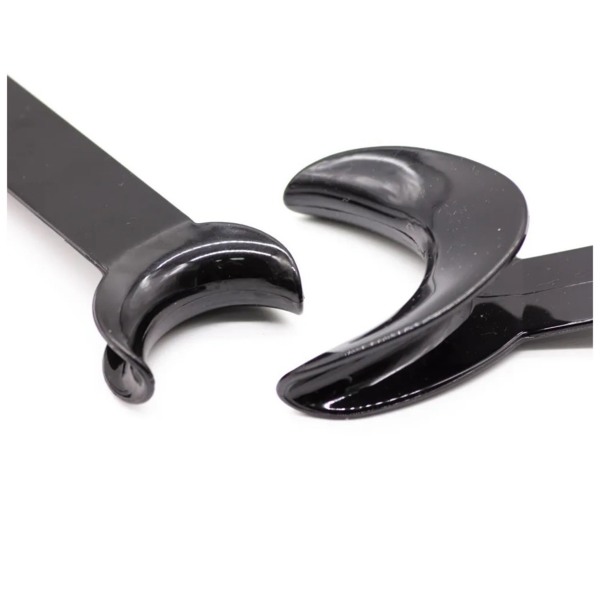 Ретрактор стоматологический Dentins, двусторонний, большой L, черный, 2 шт - фото 1