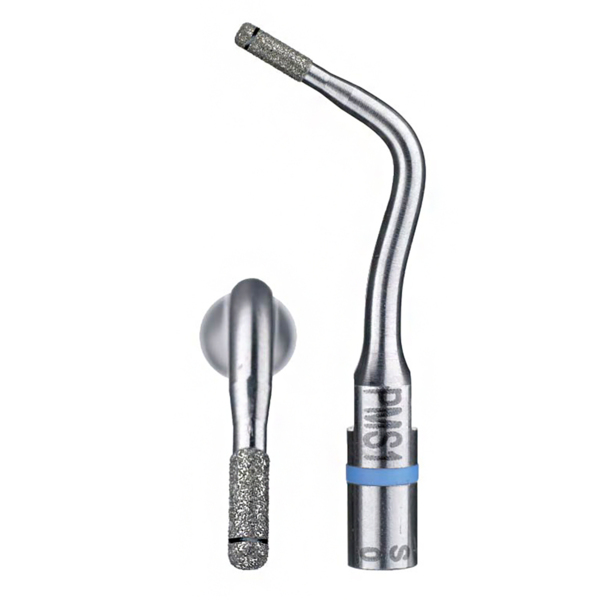 Насадка ультразвуковая Acteon Perfect Margin PMS1, ортопедическая, для препарирования уступа, прямая плоская, 76 мкм, синий, 1 шт - фото 1