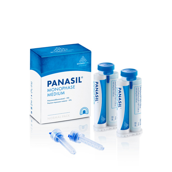Panasil monophase Medium - монофазный оттискной материал, среднетекучий, 2x50 мл + 6 смесителей, new - фото 0