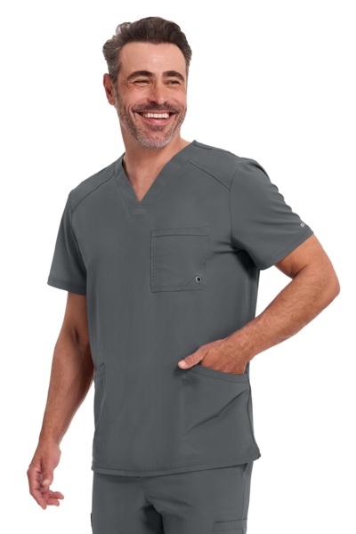 Топ медицинский мужской Cherokee CK900A, графит, XL - фото 3