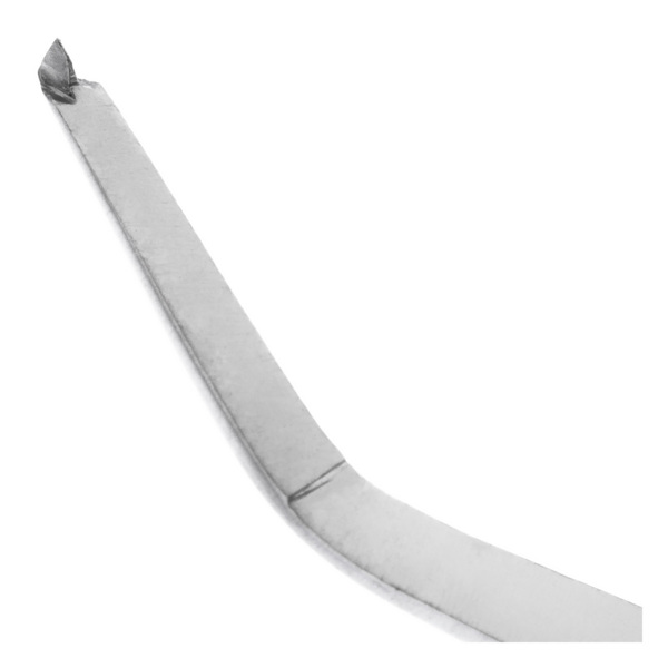 Пинцет микрохирургический HLW Gomel 22-31*, изогнутый, 180 мм - фото 2