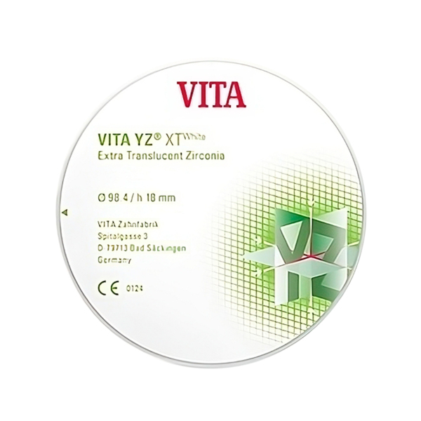 VITA YZ XT Color - экстра транслюцентный диоксид циркония, окрашенный, цвет D2, 98,4х20 мм - фото 0