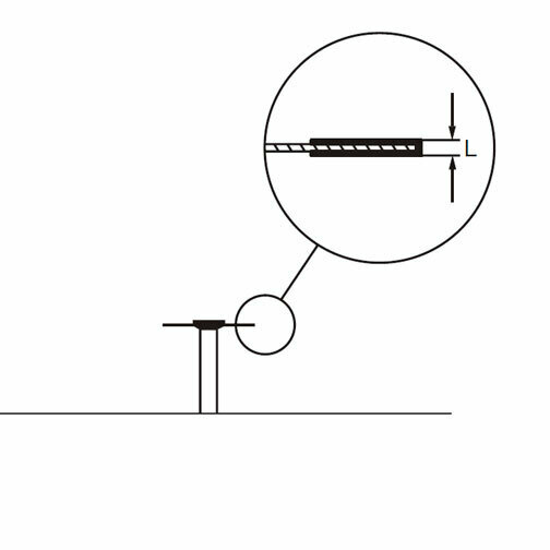Алмазный диск для керамики 945 BC, D=10.0 мм, L=0.15 мм, HP, красный - фото 1
