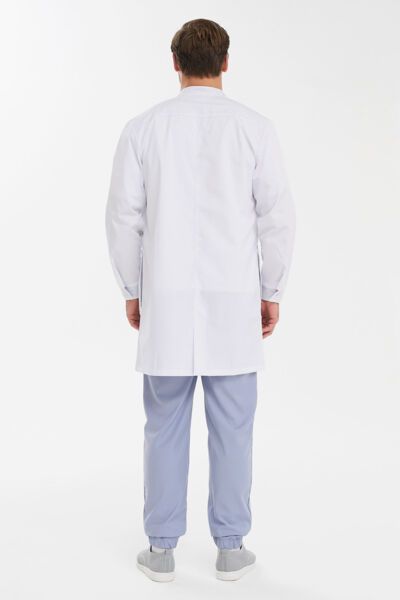 Халат мужской на кнопках Тезис TZ810, белый, 52 - фото 5