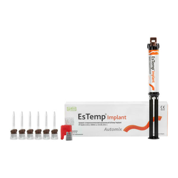 EsTemp Implant — временный композитный цемент для фиксации, шприц 8 г - фото 0