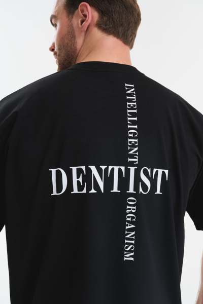 Футболка мужская Тезис TZ510, принт "DENTIST", черный, 46-48 - фото 2