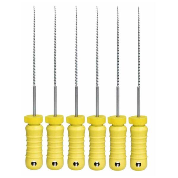 Файлы ручные Eurofile K-Files, для прохождения и расширения корневых каналов, 25 мм, №20/.02, сталь, 6 шт - фото 0