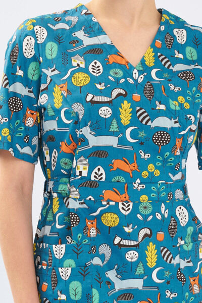 Туника женская Тезис TZ305, принт "Звери", 42 - фото 2