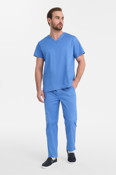 Брюки медицинские мужские Тезис TZ620 Unica, индиго, 62 - фото 1