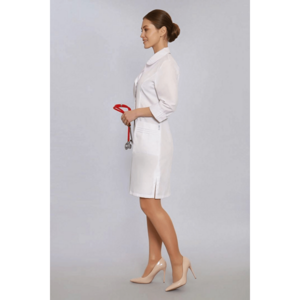 Халат женский 219 Satory, 3/4 рукав, белый, 42 - фото 1