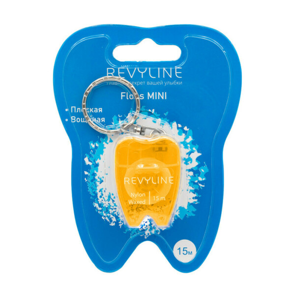 Зубная нить Revyline, вощеная, брелок, ассорти - фото 0