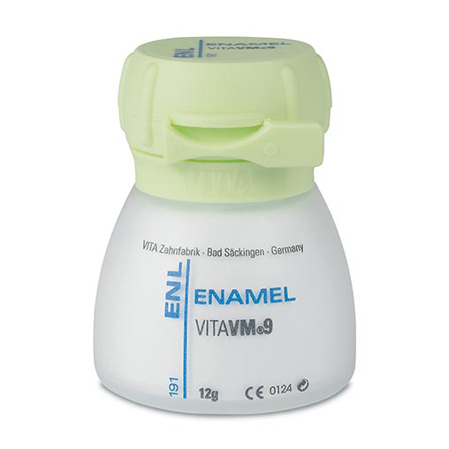 VITA VM 9 ENAMEL LIGHT - мелкодисперсная керамика из полевого шпата для облицовки диоксида циркония и VITABLOCS, 12 г - фото 0