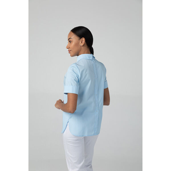 Туника женская Dr. Nice на кнопках сзади, голубой, 48 - фото 3
