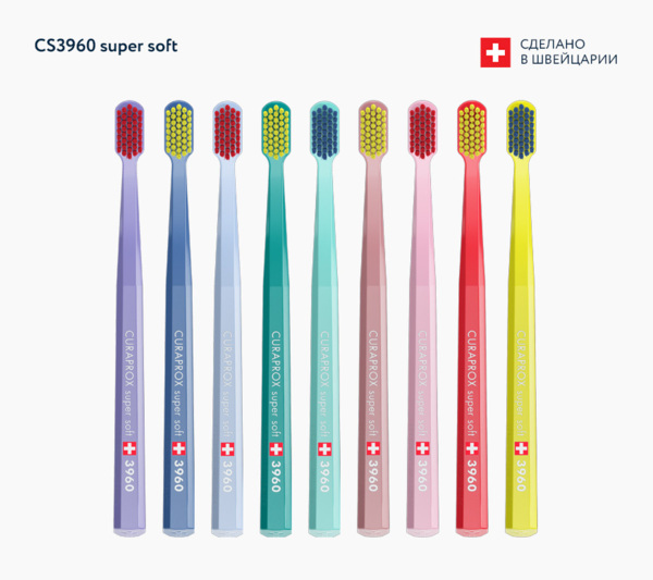 Зубная щетка SuperSoft CS3960, голубой - фото 1