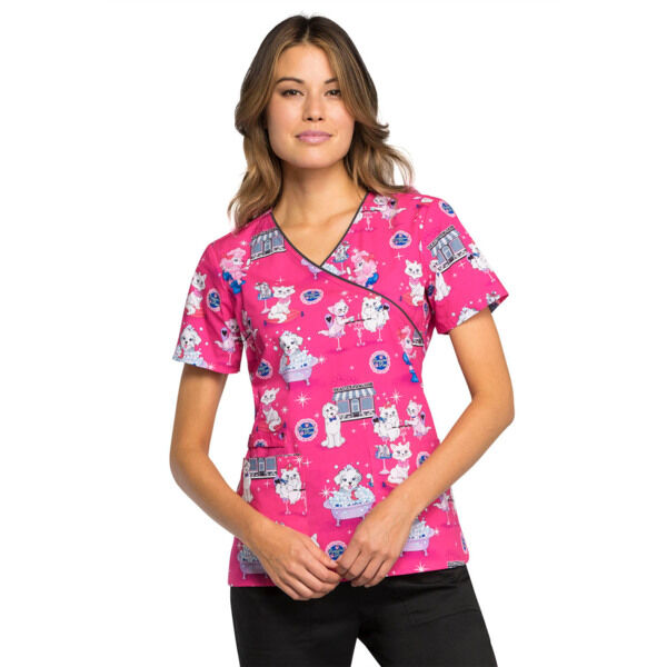 Топ женский Cherokee CK614, котики-собачки, XL - фото 0