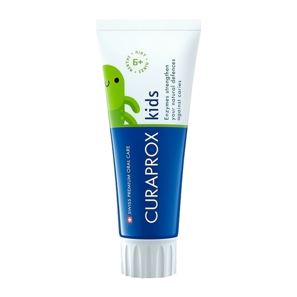 Детская зубная паста Curaprox Kids 1450 "Мята", 60 мл, 1 шт - фото 0