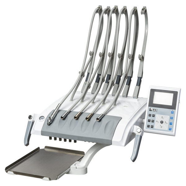 Стоматологическая установка SAFETY M2, верхняя подача, с 24-диодным светильником, премиум - фото 10