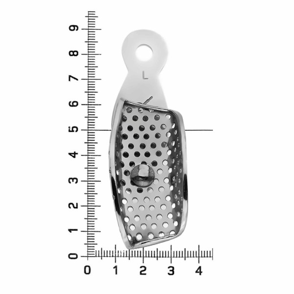 Ложка оттискная HLW, фрагментарная, перфорированная, подвижная, сталь, 1 шт - фото 2