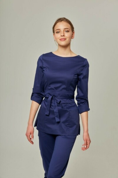 Туника женская Dr. Nice с молнией сзади, синий, 54 - фото 0