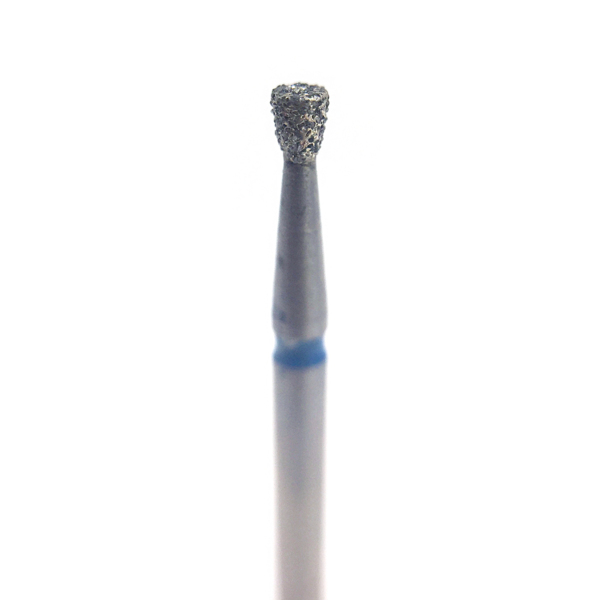 Бор алмазный 805, конус обратный, D=1.4 мм, L=1.5 мм, FG, синий, 5 шт - фото 0